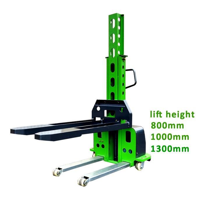 800mm 1000mm 1300mm の 500kg 自己積載スタッカー フォークリフト トラック