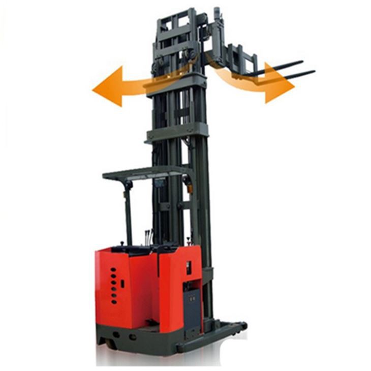 1トン3-ウェイ電動パレットスタッカー自動小型フォークリフト機