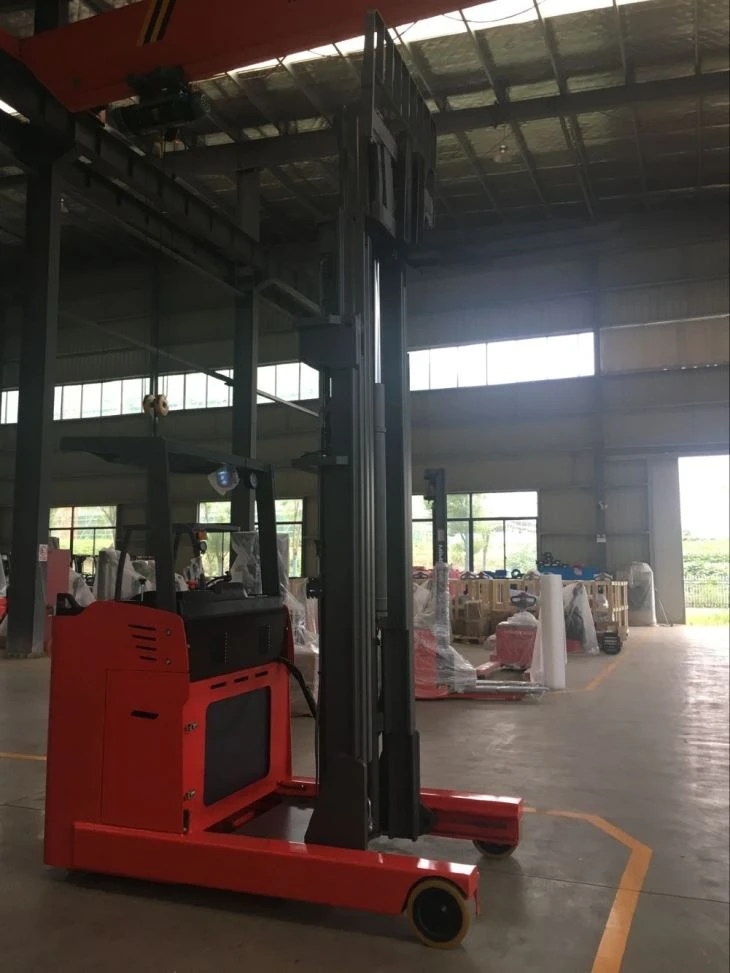 Double Scissor Forks Electric Reach Truck Forkli Manufacturers