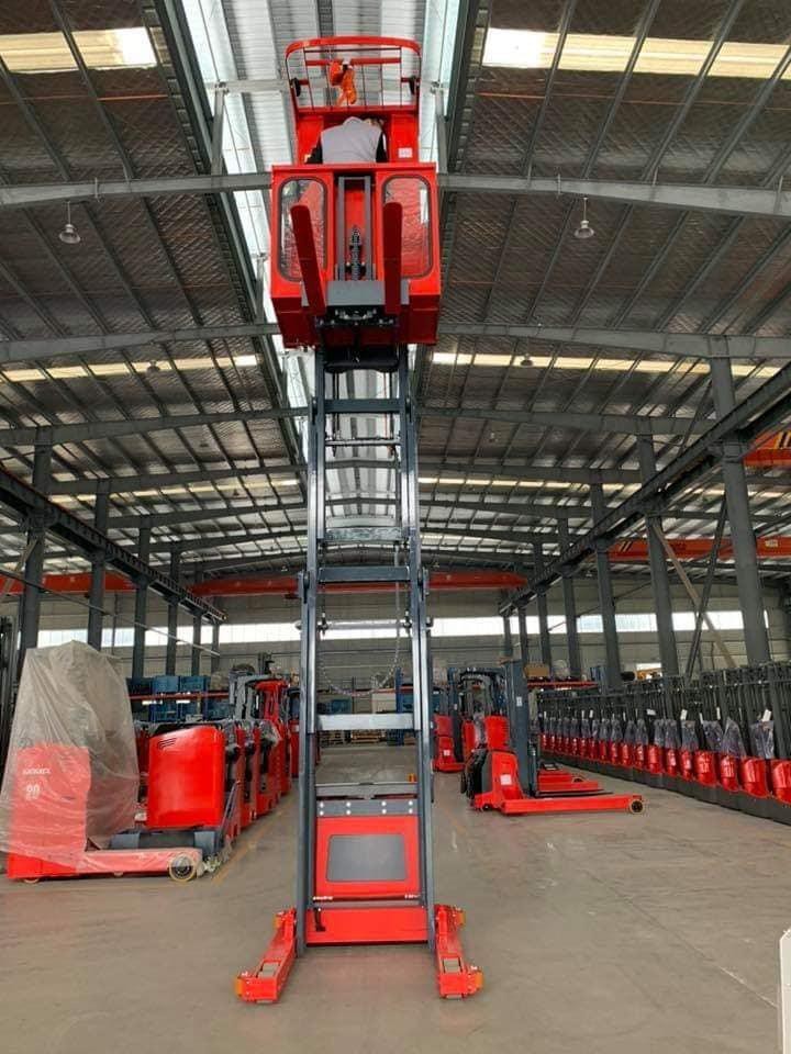 Narrow Aisle Man Up Lifting Platform Electric Order Picker