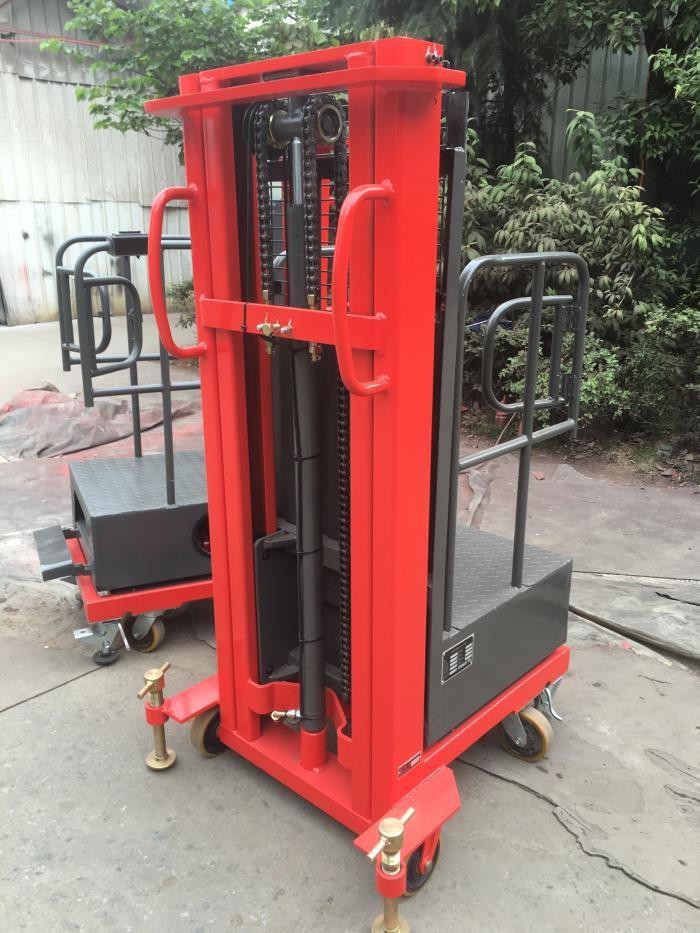 Semi Electric Order Picker Ladders Sydney With Electric Lifting