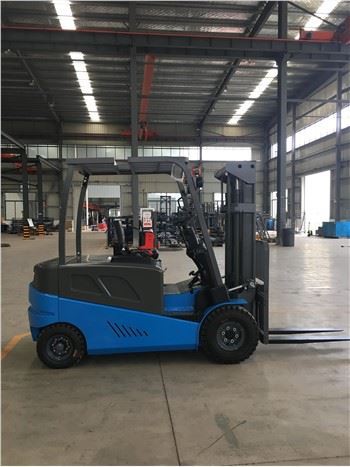 デュプレックスマスト電気カウンターバランスフォークリフト