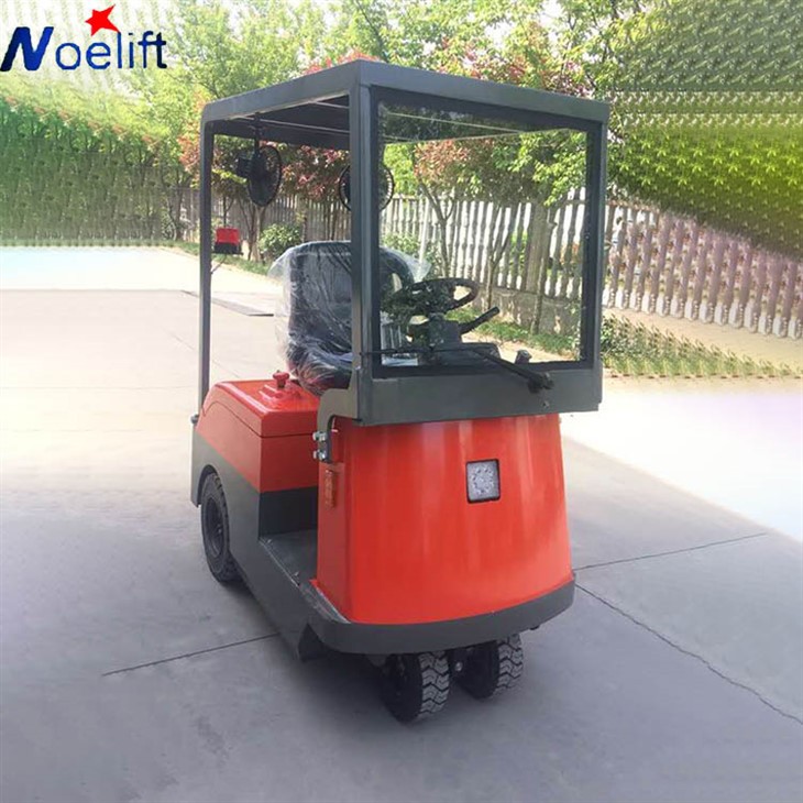 Electric Baggage Tow Tractors 3 Wheel Design Handle Mini Tractor